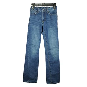 Old Navy Relaxed Fit Straight Jeans Boy Size 14 Built In Tough - Picture 1 of 11