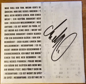 Clueso – Neuanfang Vinyl Single signiert signed original autograph rare new - Bild 1 von 2