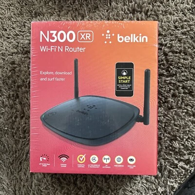 NEW Sealed Belkin N300 XR Wi-Fi N Router  F9K1007 New Sealed - Image 1 of 2
