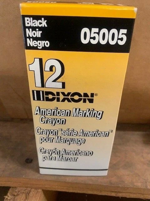 12 Pack - Dixon Large Marking Crayons Round Black (05005)  - Image 1 of 1