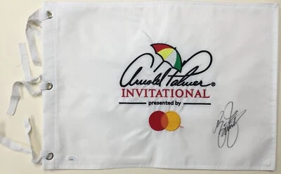 Rickie Fowler Signed Arnold Palmer Invitational Pin Flag- JSA #AV66381 - Image 1 of 4