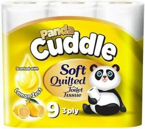 Panda Cuddle Soft Quilted 3 Ply Toilet Tissue 45/90/135 Rolls