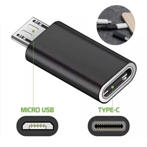 For All Micro USB Ported Phones- Micro USB To Type-C Converter Adapter Connector - Afbeelding 1 van 10