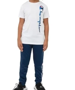 Champion Boy's Lightweight 2 Piece Tee & Jogger Active Set 10/12 - Picture 1 of 3