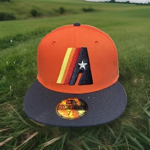 Sombrero Houston Astros New Era 59FIFTY 60 AÑOS Anny Alt Logotipo Ajustado Talla 7 3/4 H44 - Imagen 1 de 9