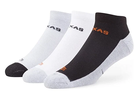 NCAA Texas Longhorns Men's '47 Brand Mesh Vented Low-Cut Socks, Unisex Size M Cover