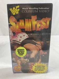 WWF Slamfest 95 VHS 1995 Coliseum Video Bret Owen Hart Shawn Michaels WWE VTG - Picture 1 of 2