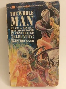 The Whole Man by John Brunner Ballantine Books PB 1964 First Printing - Foto 1 di 15