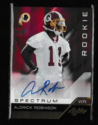 2011 Absolute Spectrum Gold Autographs #101 Aldrick Robinson /299 Skins *2147* - Image 1 of 3