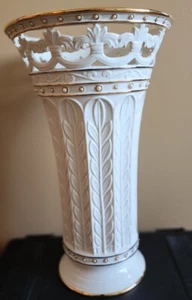 Lenox Porcelain Florentine Beige Vase Florentine & Pearl by LENOX 16" Vase Tall - Picture 1 of 18