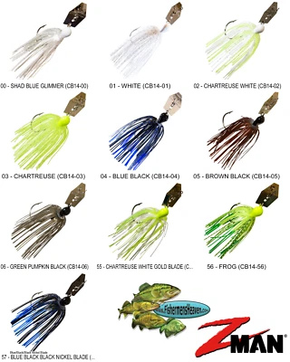 Z-MAN Chatterbait Original 1/4oz Bladed Vibrating Swim Jig CB14 Any 10 Colors  - Image 1 of 4