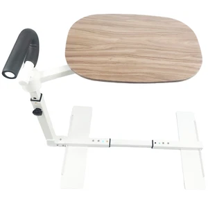 Auxiliary Standing Tray Table, 360° Height Adjustable Rotating TV Laptop Table - Picture 1 of 22
