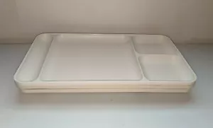 Vassoi snack vintage Tupperware # 1535 divisi alle mandorle / lotto di 3 - Foto 1 di 8