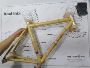 Custom Bamboo Bicycle Frame Build Kit - Picture 1 of 30