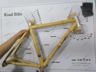 Kit de construcción de cuadro de bicicleta de bambú personalizado Foto 1 de 4