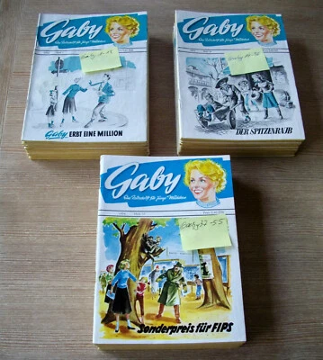 Gaby - Eine Zeitschrift für junge Mädchen Uta-Verlag 1952-1954 Nr. 1-55 komplett - Bild 1 von 4