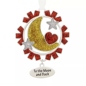 To The Moon And Back Snowflake Christmas Tree Ornament Trimming Gift Package New - Picture 1 of 2