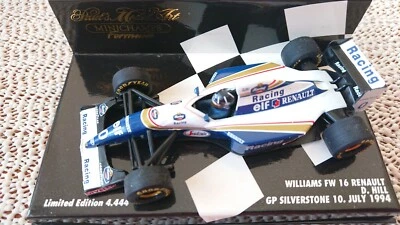 Coche Minichamps 1:43 Williams Renault FW16 F1 Damon Hill Silverstone GP julio 1994 Foto 1 de 3