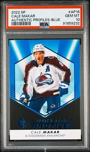 2022 SP CALE MAKAR Authentic Profiles PSA 10 AP-16 BLUE Parallel - New Slab - Bild 1 von 2
