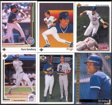 Ryne Sandberg 6 different 1989-1991 Upper Deck