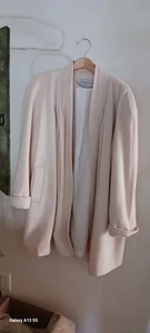 Vintage Damen Wintermantel von Ashley Scott Größe 1X Wolle Cremefarben - Bild 1 von 13