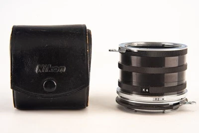 Nikon Nikkor K1 K2 K3 K4 K5 Macro Close Focusing Adapter Rings in Case V29 - Image 1 of 4