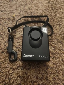 Quorum PAAL 2 Personal Security Alarm Clip & Pull Pin Black Works - Picture 1 of 5