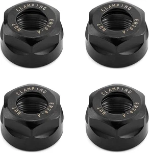 ER20 A Spannzangenspannmuttern für CNC Fräsfutter Halter Drehmaschine, 4er Pack (schwarz) - Bild 1 von 2