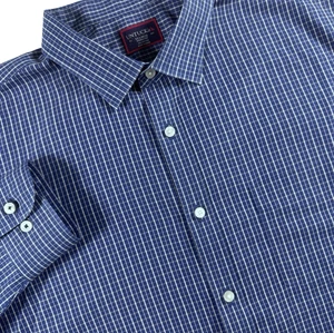 UNTUCKit Button Up Shirt Men's XXL Blue Plaid Cotton Wrinkle Free Classic - Picture 1 of 6