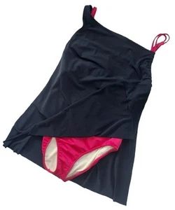 Miraclesuit Einteiler Badeanzug Schwimmkleid schwarz rot Größe 14 NEU Neu mit Etikett Magicsuit - Bild 1 von 13