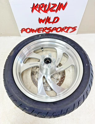 2007 Victory Kingpin Rear Wheel Rim Tire 18x5.00 + Brake Rotor 5K Miles NICE!!! - Image 1 of 4