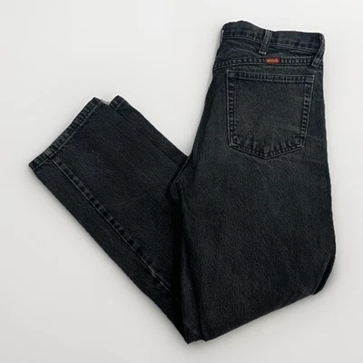 Vtg Faded Black Denim Jeans y2k Rustler 34x32 - Image 1 of 4