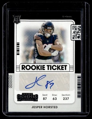 2021 Panini Contenders Rookie Ticket Auto Jesper Horsted #284 O - Image 1 of 2