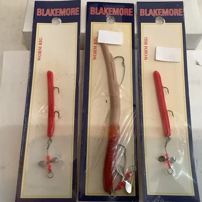 NOS BLAKEMORE 3 PLATAFORMAS DE GUSANO SIN MALEZAS CADA UNA 1 6” Y 2” EN TARJETA 🐠 Foto 1 de 4