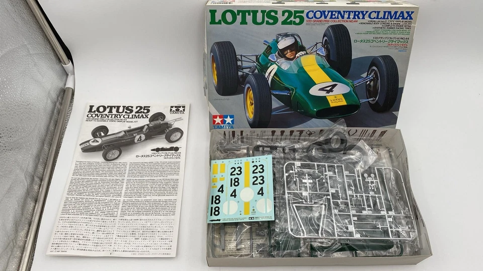  TAM20044 Tamiya Lotus 25 Coventry Climax 1/20 - Immagine 1 di 2