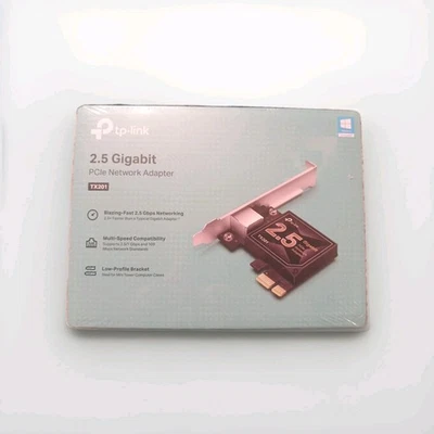 TP-Link 2.5GB PCIe Network Card (TX201) to 2.5 Gigabit Ethernet Network Adapter - Image 1 of 4