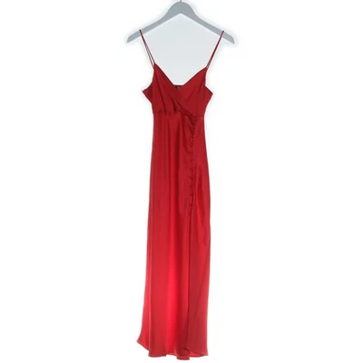 Zara, Maxikleid, Größe: XS, Rot, Einfarbig, Satin, Damen #s7I - Bild 1 von 4