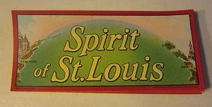 Lot of 50 Original Old Antique SPIRIT Of ST. LOUIS - CIGAR End LABELS N.Y. PARIS - Picture 1 of 1