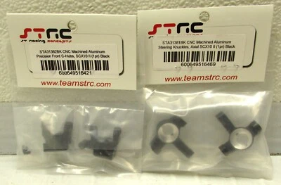 STRC Axial SCX10 II CNC Aluminum Precision Front C-Hubs & Steering Knuckles NEW - Image 1 of 2