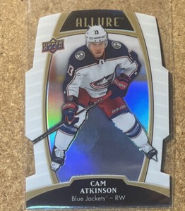 2019-20 Upper Deck Allure White Rainbow Cam Atkinson #18 Columbus Blue Jacket