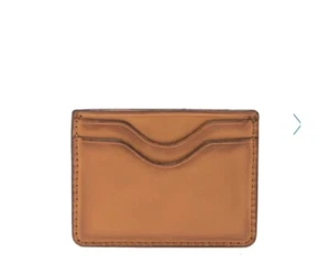 john varvatos usa Unlined Leather Card Case Tan - Picture 1 of 5