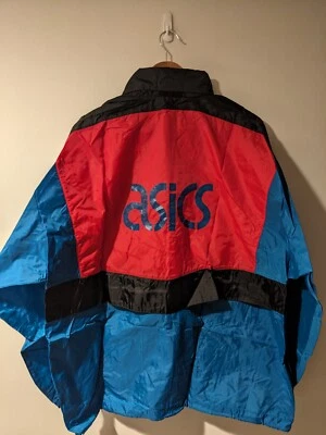 Vintage 90s Asics Three Tone X-Large Light Weight Windbreaker Jacket - Image 1 of 4
