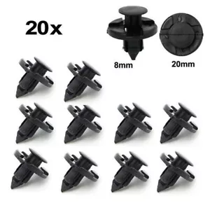 20Pcs Plastic Rivet Fastener Mud Flaps Bumper Fender Push Clips For Nissan Car - Picture 1 of 6