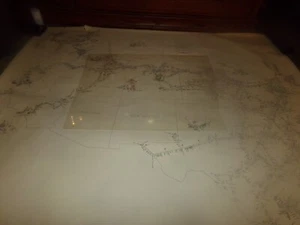 Mapa ferroviario Union Pacific de colección líneas principales y sucursales Texas California 1986 - Imagen 1 de 19