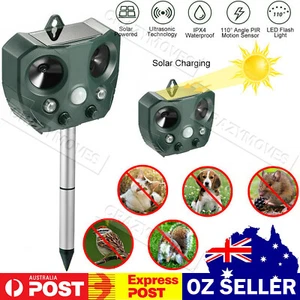 Solar Animal & Pets Repeller Motion Sensor Bird Rat Possum Repellent VIC - Picture 1 of 10