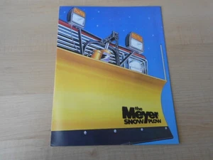 The Meyer Snow Plow Dealer Sales Color Brochure Info Specs Original - Picture 1 of 5