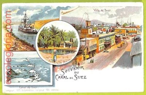 ah0286 - EGIPCIO - POSTAL DE COLECCIÓN - Canal de Suez - 1901 - Imagen 1 de 1