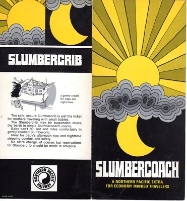 NORTHERN PACIFIC RY - SLUMBERCOACH ACCOMODATIONS ON NP TRAINS. - 8/1968 - Image 1 of 2