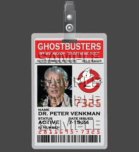 GHOSTBUSTERS - Peter Venkman cosplay I.D. Badge - Picture 1 of 2