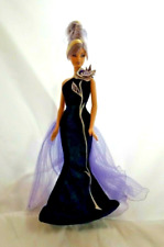 Vintage 1991 Mattel Barbie Collections Purple Dress by Bob Mackie 